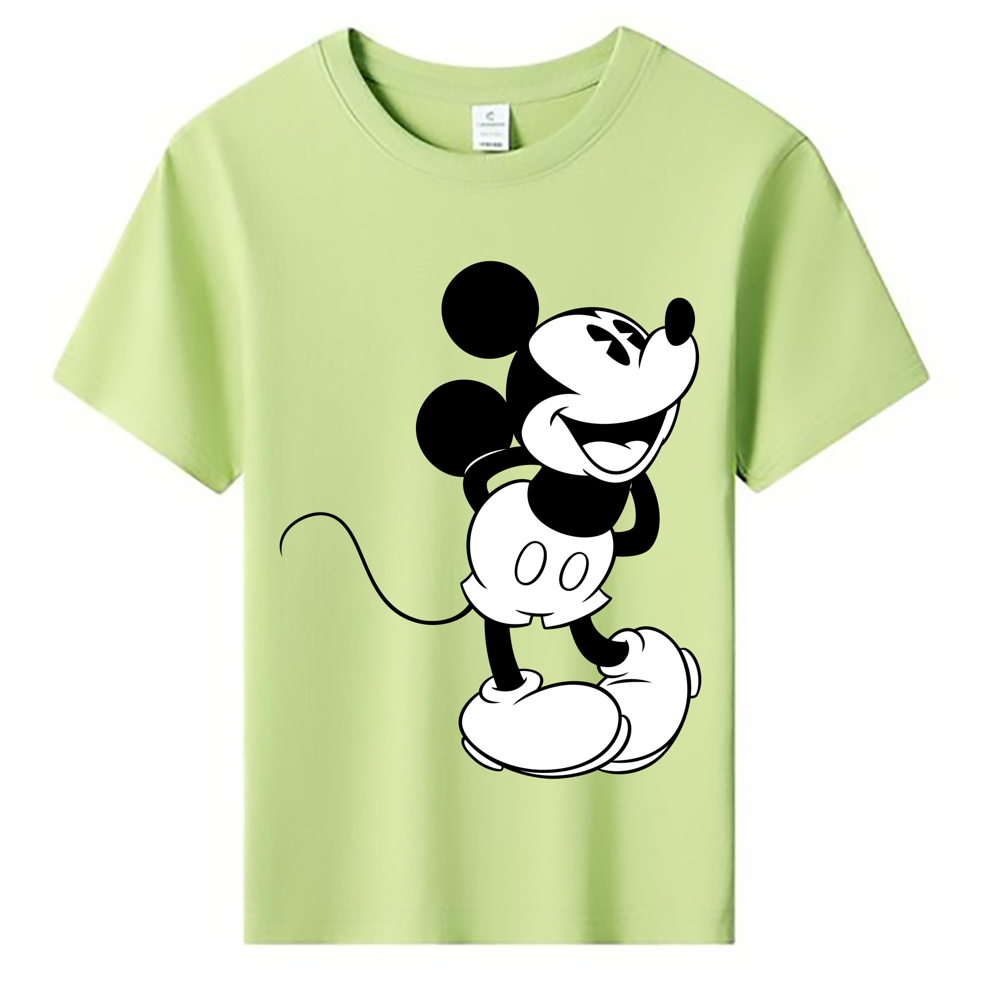 ミッキーマウス Mickey Mouse 綿100％キッズTシャツ（フロントプリント）